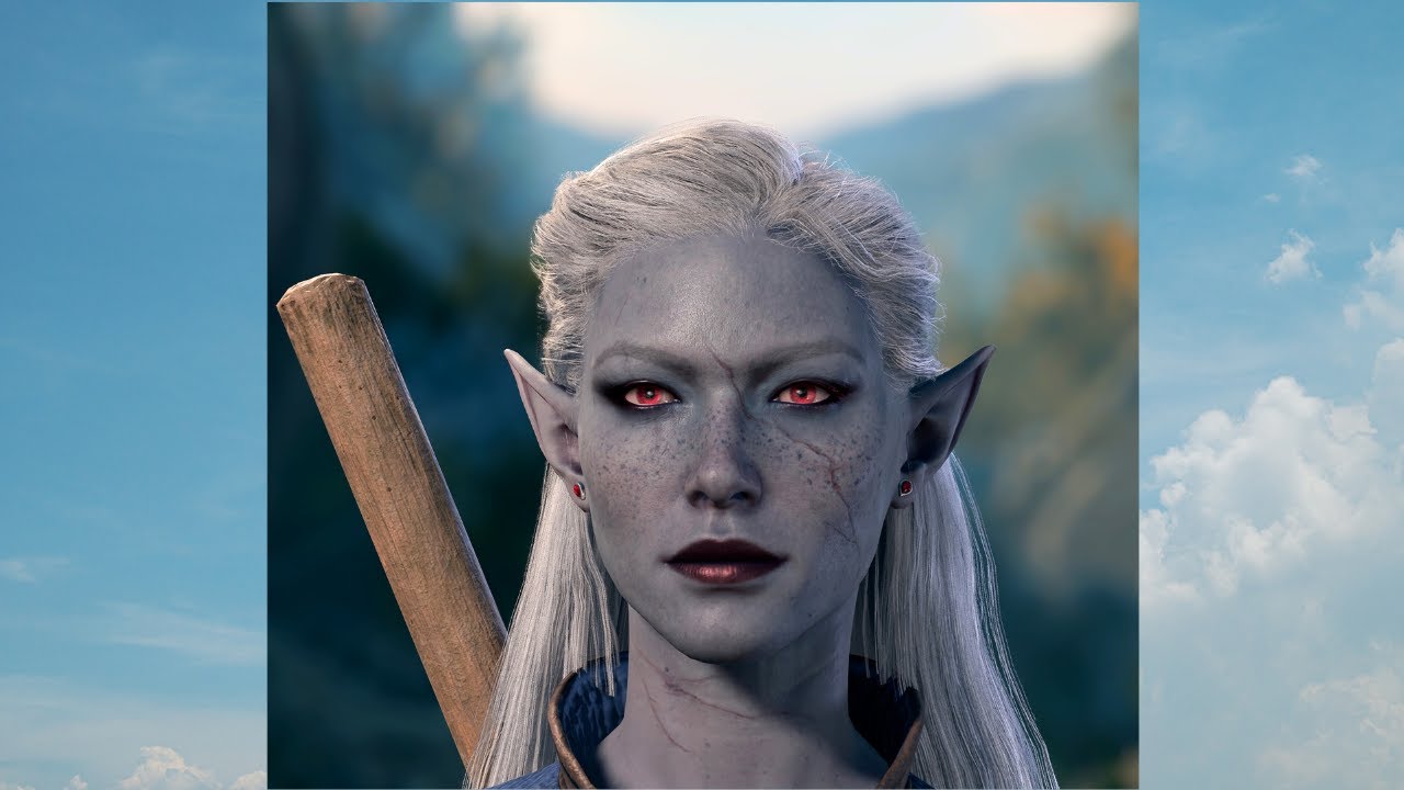 BG3 - Malice, Female Drow Cleric of Lolth - Baldur's Gate 3 Character Creation