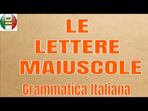 Video: Perché Sono Necessarie Le Lettere Maiuscole?