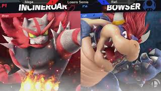 Smash Ultimate @ UCI #15 - CG | Rafi (Bowser) vs Mega (Incineroar) Losers Semis