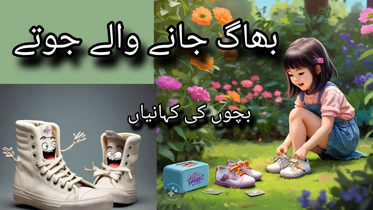 "The Runaway Shoes"✨️👟 Urdu stories for children.