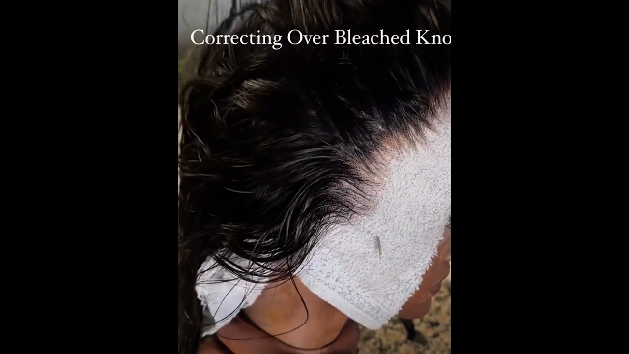 Correcting over bleached knots