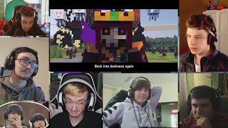 "Back into Darkness" - A Minecraft Music Video ♪  [REACTION MASH-UP]#1732