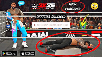 WWE 2K25 Netflix Edition OFFICIAL PLAY STORE LAUNCH! 🔥 | New Features + Graphics Improved! 🔥