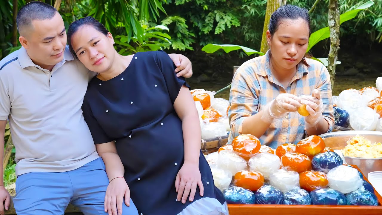 How to Make Husband & Wife Cakes and Bring them to the Market to sell | LTC - Free Bushcraft