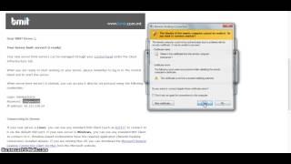 4 Logging Onto Configured Cloud Server Via A Remote Desktop Connection