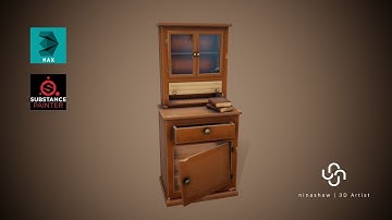 Modeling, Unwrap & Texturing Stylized Furniture - Part1 [Modeling]