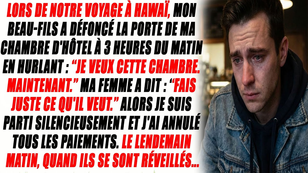 Mon Beau-fils A Défoncé Ma Porte D'hôtel À 3h. J'ai Tout Annulé. Vengeance Familiale.