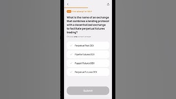 What is the name of an exchange that combines a lending protocol with a decentralized exchange…#quiz