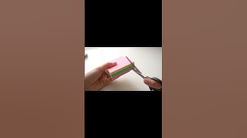 Cutting sticky notes in shapes