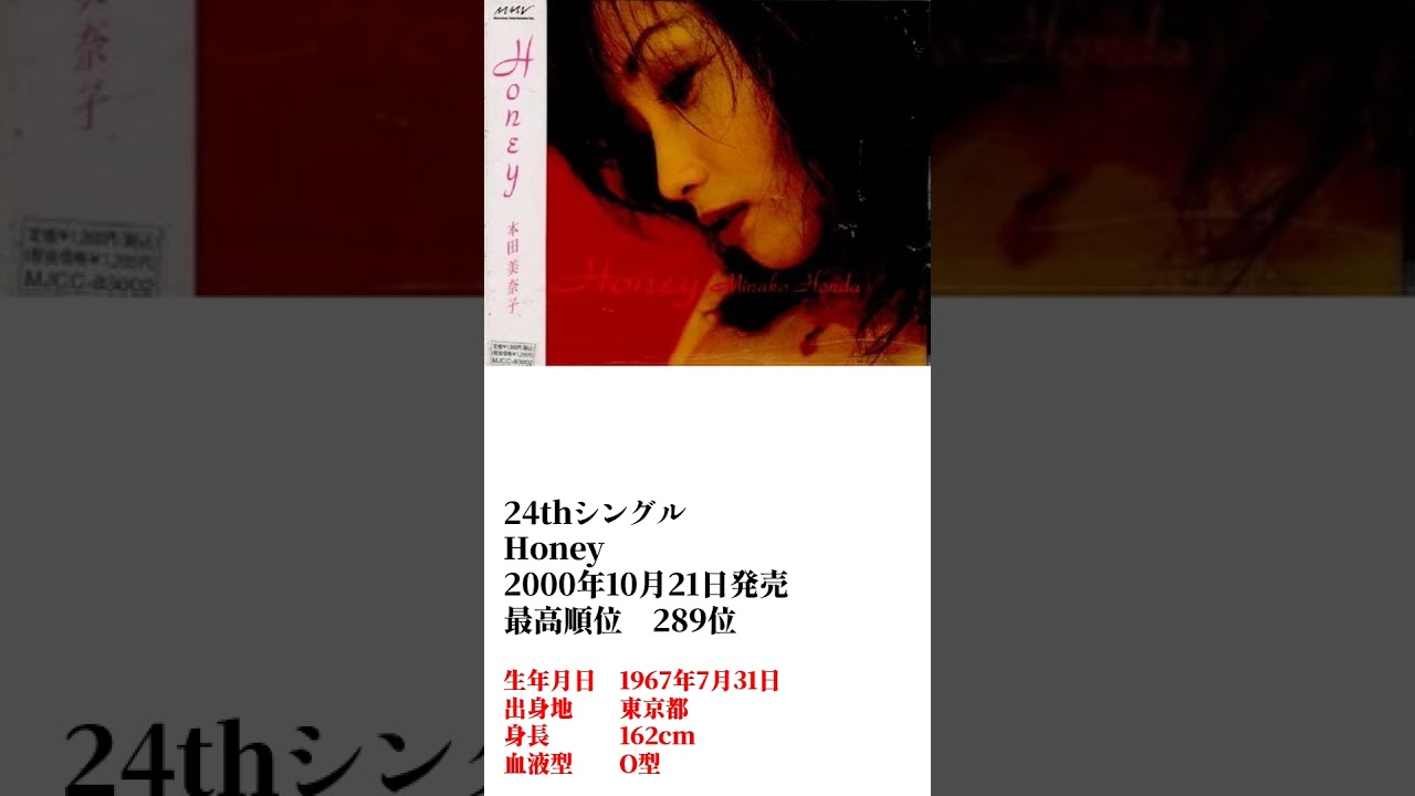 本田美奈子. Honey 歌詞&動画視聴 - 歌ネット