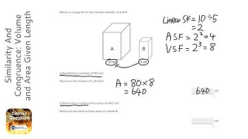 Similarity And Congruence: Volume and Area Given Length (Grade 8) - OnMaths GCSE Maths Revision