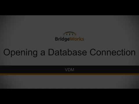 VDM - Opening a Database Connection