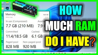 how to check ram in laptop windows 11 | ram, cpu & graphics