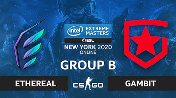 CS:GO - Gambit vs. Ethereal [Overpass] Map 2 - IEM New York 2020 - Group B - CIS