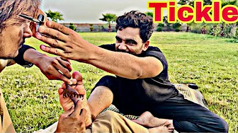 ASMR FEET TICKLE THERAPY : Relaxing and Enjoying