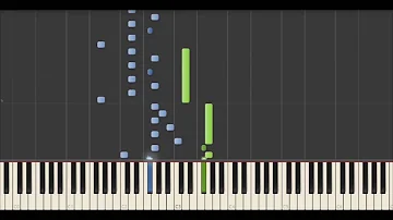 Yann Tiersen - Comptine d'été n°3 (Synthesia tutorial)