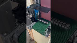 Single Station 150mm Flat Polishing Machine Automatic deburring machine loading video