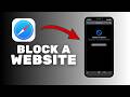 How To Block a Website On Safari