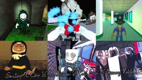 Smiling X Corp Vs Ice Scream Vs Evil Nun Vs Granny Roblox Jumpscares | Smiling X Corp 2 New Update