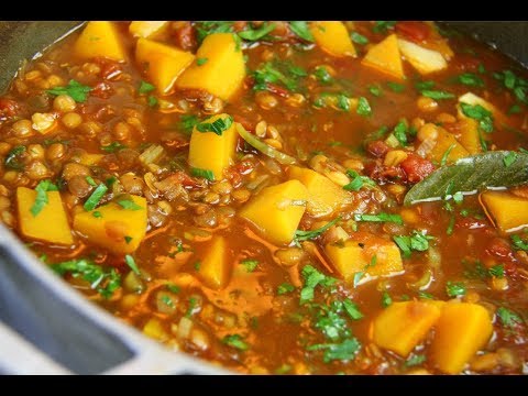 stewed-lentils-#meatfreemonday-|-caribbeanpot.com