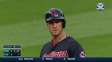 OAK@CLE: Gomes ties game with double down the line