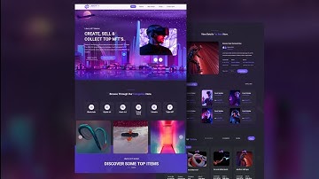 NFT Website Using HTML CSS And JavaScript | NFT Marketplace Website