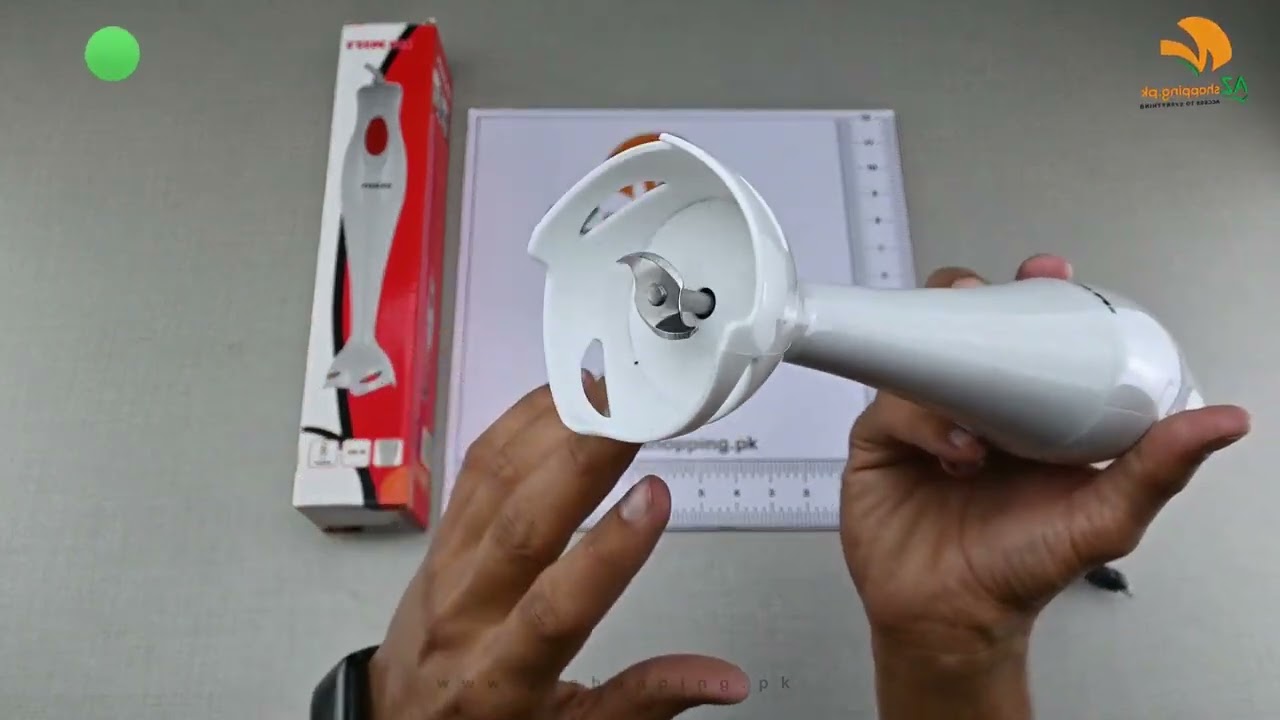 Nikai  Stainless Steel Electric Hand Blender Stick Design  Food Mixer 300 Watts