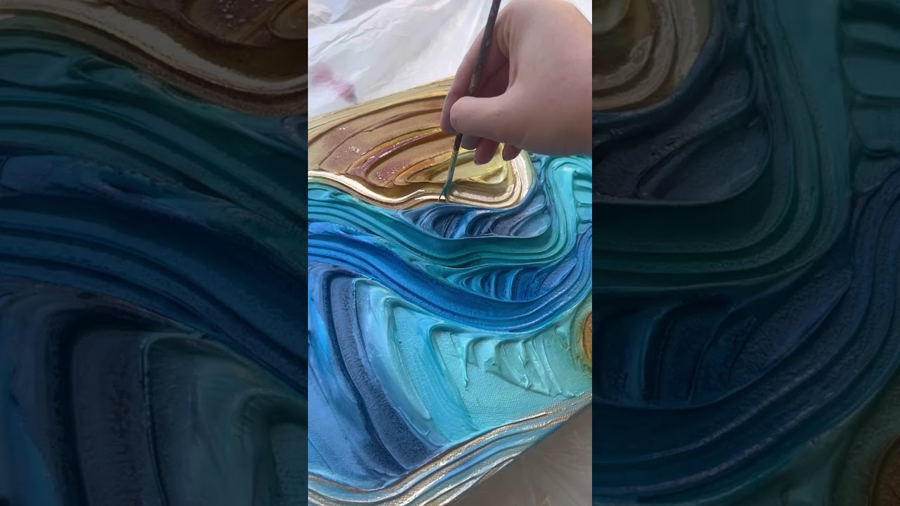 Artist is showcasing a few abstract art pieces from her new collection!