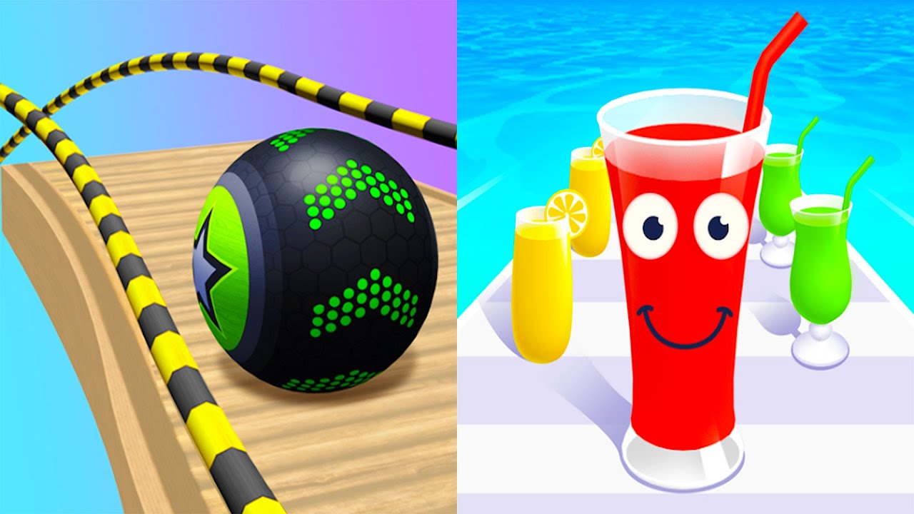 Going Balls Vs Juice Run Gameplay Walkthrough All Levels iOS, Android Big Update SHAPE GAMES SG324