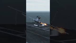 When a f-15 really needs to land on an aircraft carrier in DCS. #shorts