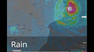 Tropical Storm Dineo Forecast 15/2/2017 15:00 - 00:00