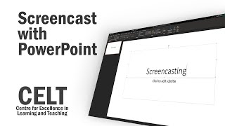 Screencasting with PowerPoint