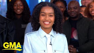 Yara Shahidi talks getting clothes from Beyonce l GMA