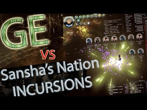 Eve Online. GE vs Sansha Mothership. Carebears.jpg. Sansha's Nation Incursions Takedown.