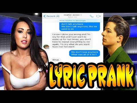 Pranking my EX Girlfriend with Charlie Puth \u002639;We Don\u2019t Talk Anymore\u002639; Song Lyrics  reaction time 