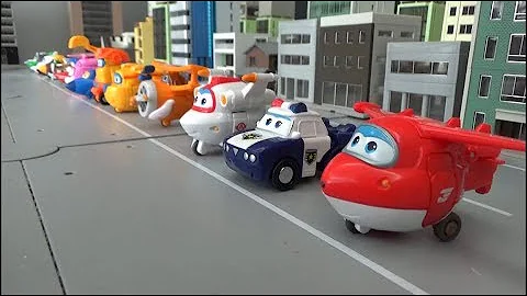 Super Wings 16 Mini Airplane Toys Robot Transformation 슈퍼윙스 16대 미니 비행기 장난감 로봇 변신