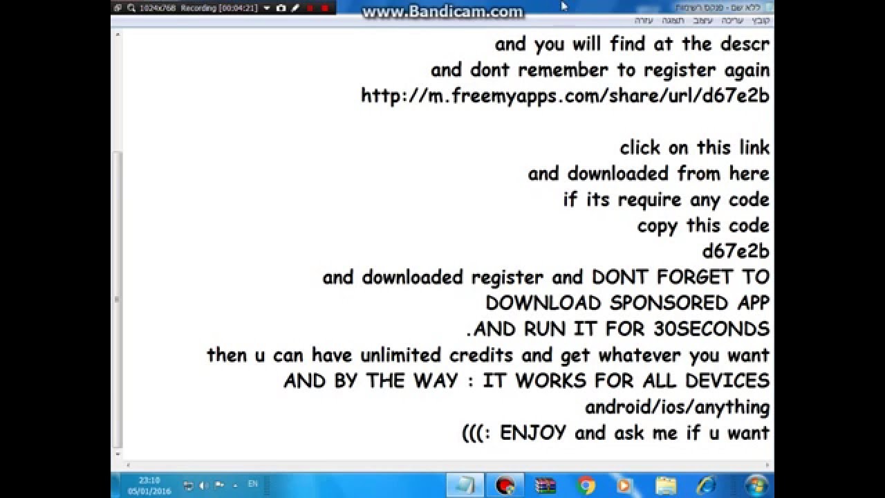 How to get UNLIMITED credits at freemyapps hacker. - YouTube