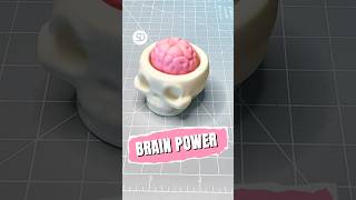Bambu P2S: 3D Printed Clicker Skull with Mechanical Brain 💀🧠 | Studio Derdonk