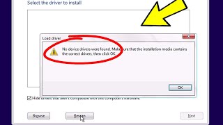 No device drivers were found Error Install windows 11 / 10 / 7 / 8 | Fix no device driver were found