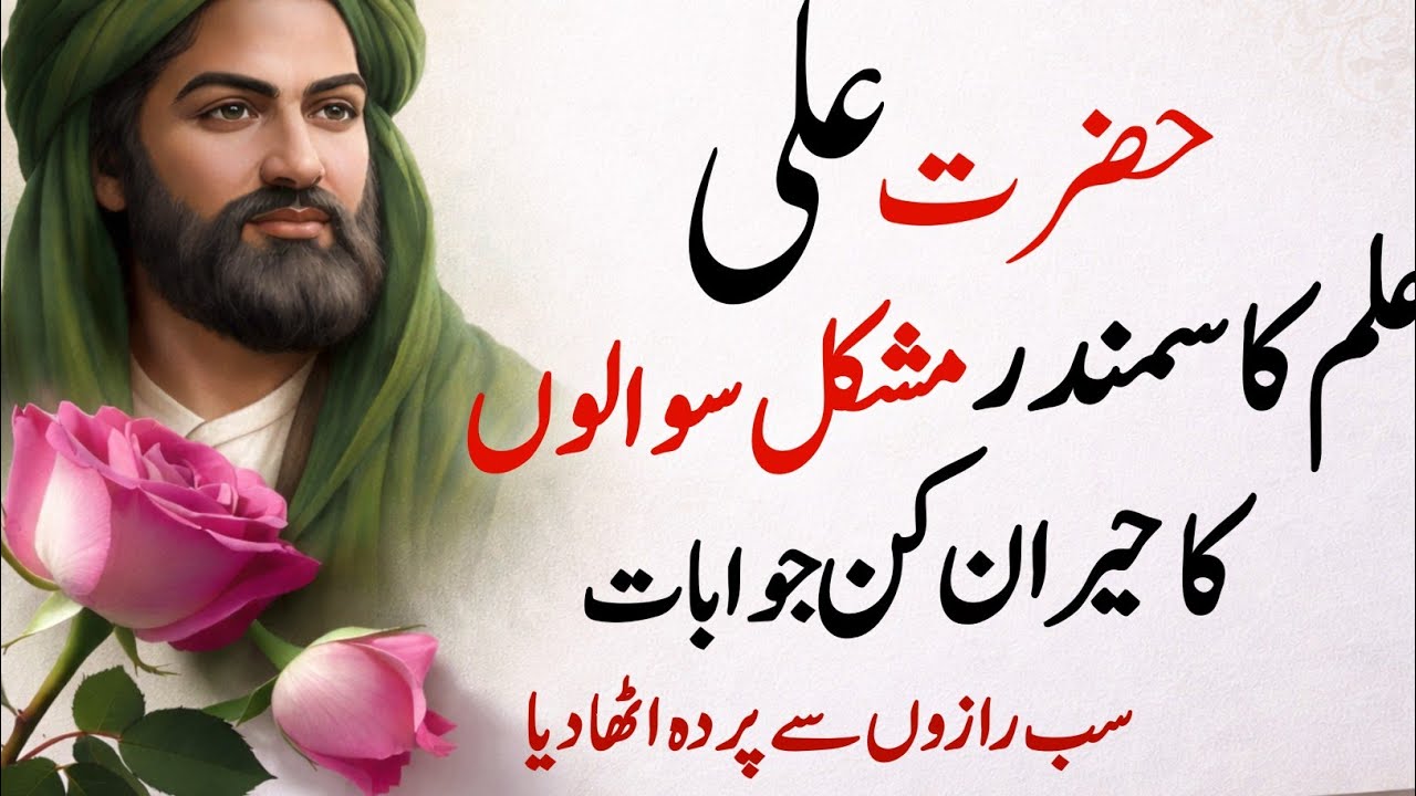 Hazrat Ali k hairan Kun jawabat Hikmat e Ali || Sab razon Se parda Utha dia 