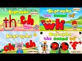 Digraphs Mix - Th/th, wh, ch/sh, ph (4 videos)