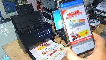 Máy Scan 2 mặt Fujitsu iX500, Scan Wifi trên máy tính và điện thoại