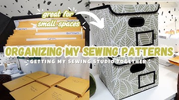 Sewing Studio Series | Organizing My Sewing Patterns | Small Business Owner