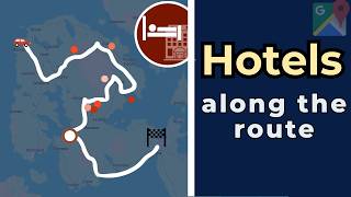 How to Find Hotels along a Route in Google Maps