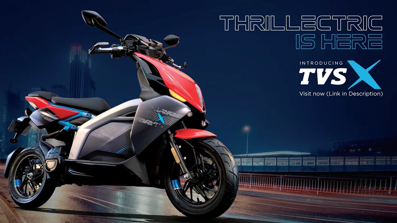 TVS X Electric scooter is here! TVS X electric scooter all details
