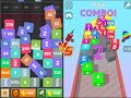 Drop Merge 2048 (vs) 2048 3D Dice Cube: Merge Puzzle - 2048 Game Combination