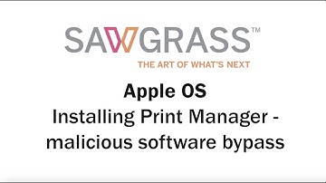 HOW TO: Apple OS - Installing Printer manager (Malicious software bypass)