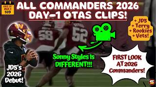 🎥ALL WSH 2026 OTAs Day 1 Clips! | 🚀JD5 Throwing To Terry! 📈Rookies Look Like DRAFT STEALS! 🤩SB Ready