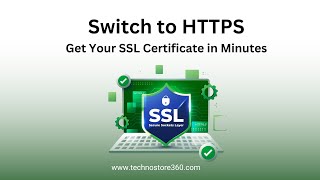 Get an SSL certificate offering industry encryption to keep your website secure.@TechnoStore360
