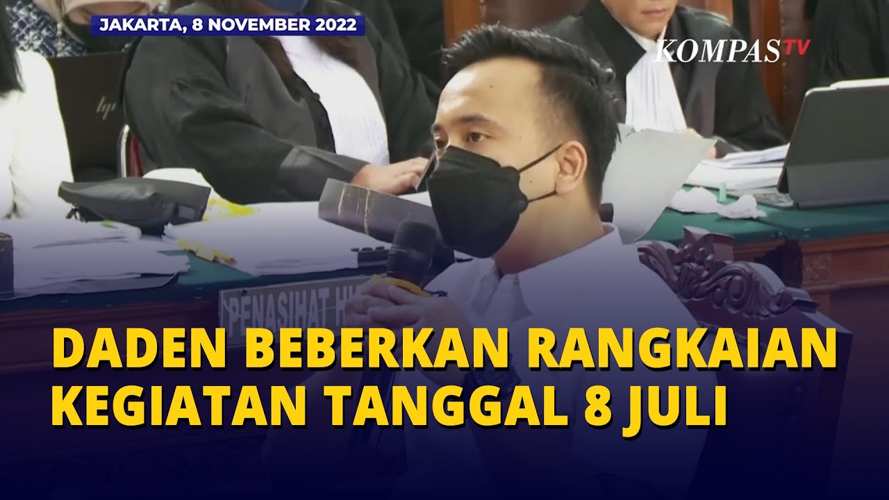 [FULL] Daden Beberkan Rangkaian Kegiatan Tanggal 8 Juli di Rumah Sambo Sebelum Penembakan Yosua
